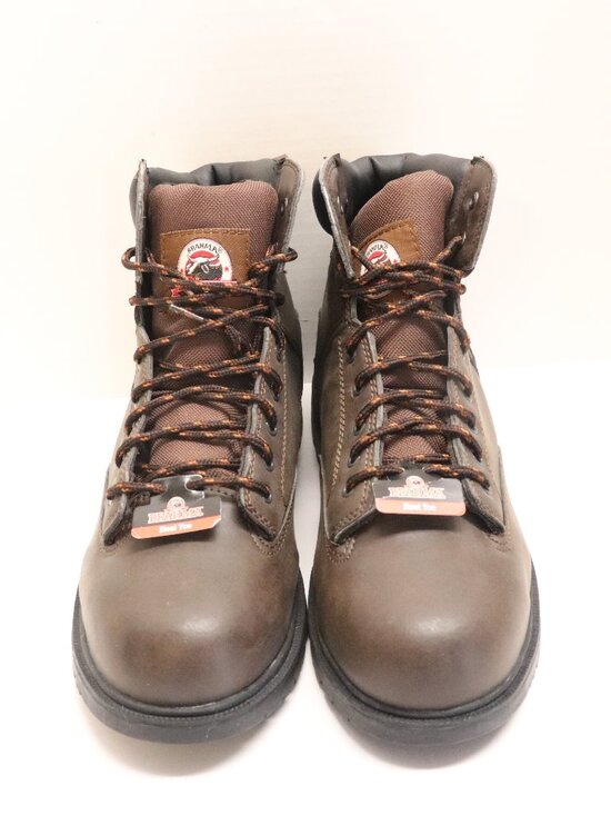 Brahma Men\'s Work Boots New Brown with Steel Toes Size 14